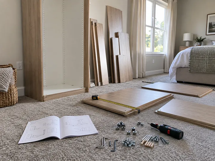 AI receptionist capturing furniture assembly quote details