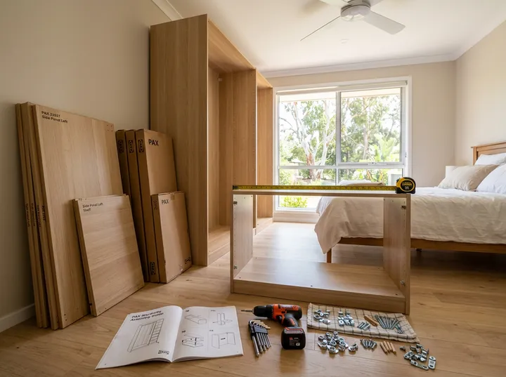 AI receptionist capturing flat-pack furniture assembly quote details