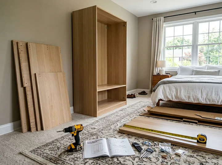 AI receptionist capturing furniture assembly quote details