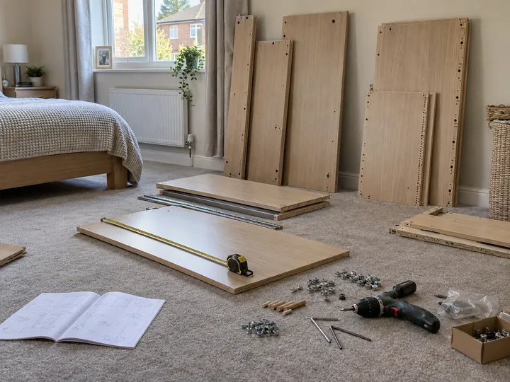 AI receptionist capturing flat-pack furniture assembly quote details