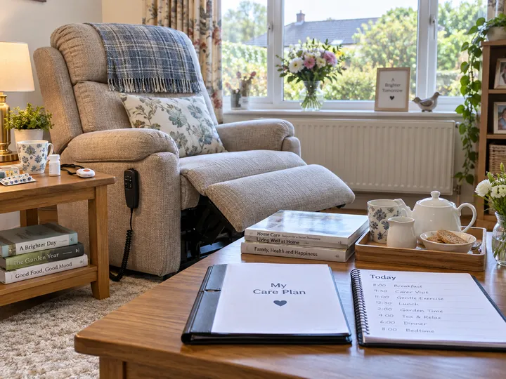 AI receptionist capturing home care enquiry details