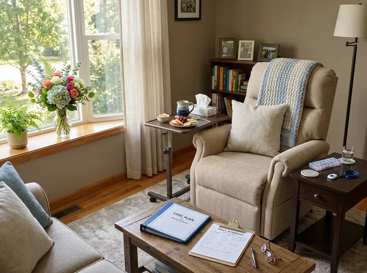 AI receptionist capturing home care assessment details