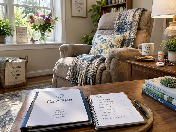 AI receptionist capturing home care assessment details