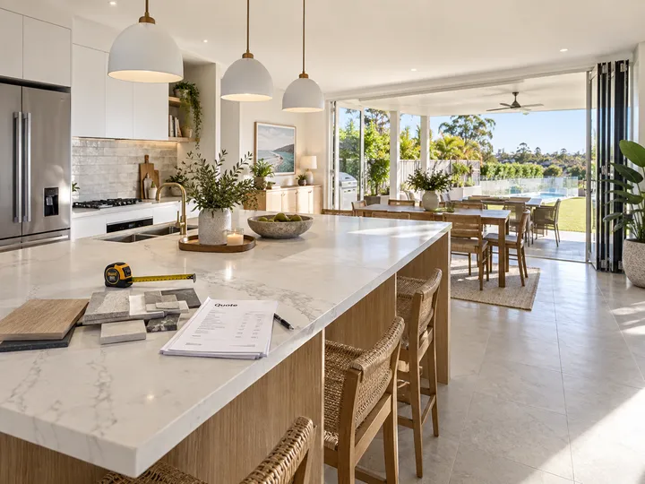 AI receptionist capturing renovation quote details from a homeowner