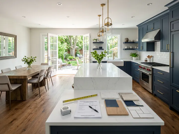 AI receptionist capturing remodel quote details from a homeowner