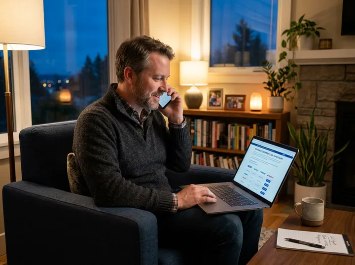 Customer calling insurance agent after hours to discuss a quote
