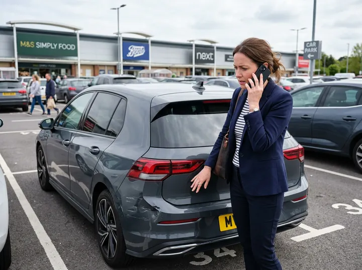Policyholder calling to report an insurance claim after a car accident