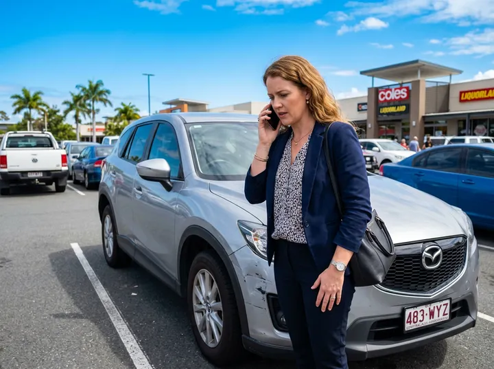 Policyholder calling to report an insurance claim after a car accident