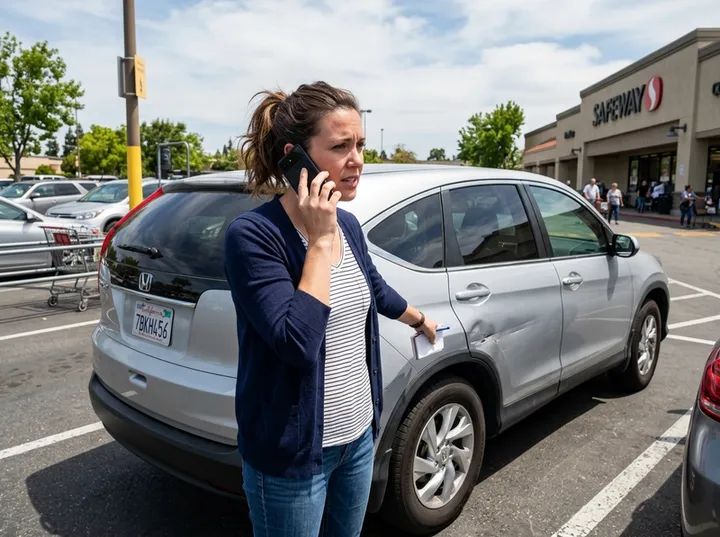 Policyholder calling to report an insurance claim after a car accident