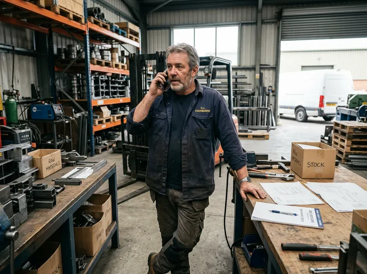 Business owner calling to enquire about commercial insurance cover