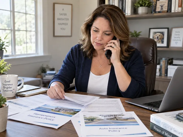 Policyholder calling to make a policy endorsement on her insurance
