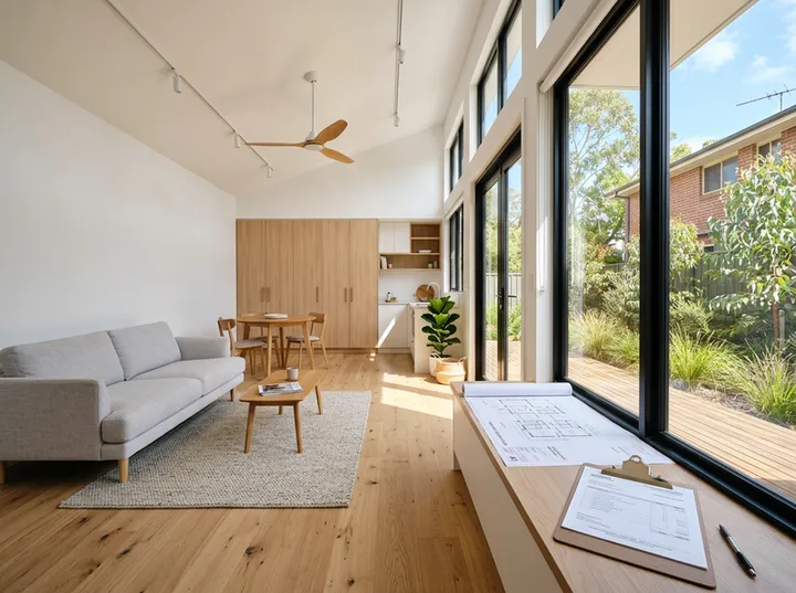 AI receptionist capturing details for a renovation project enquiry