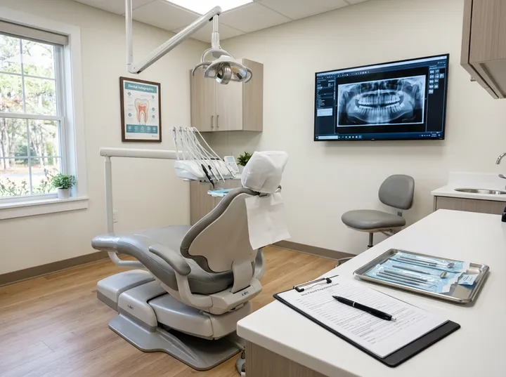 AI receptionist handling new patient call for dental office