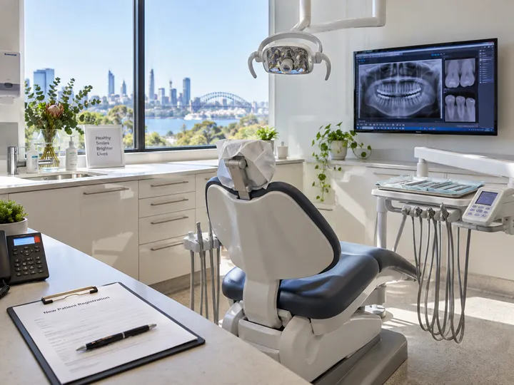 AI receptionist handling new patient registration for dental clinic