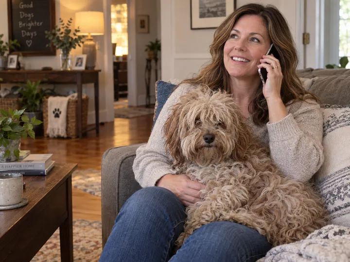 Pet owner calling to book their first grooming appointment