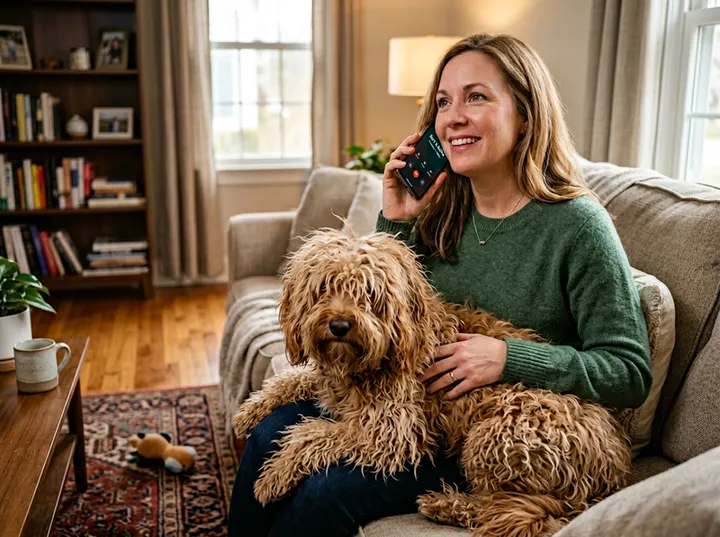 Pet owner calling to book their first grooming appointment
