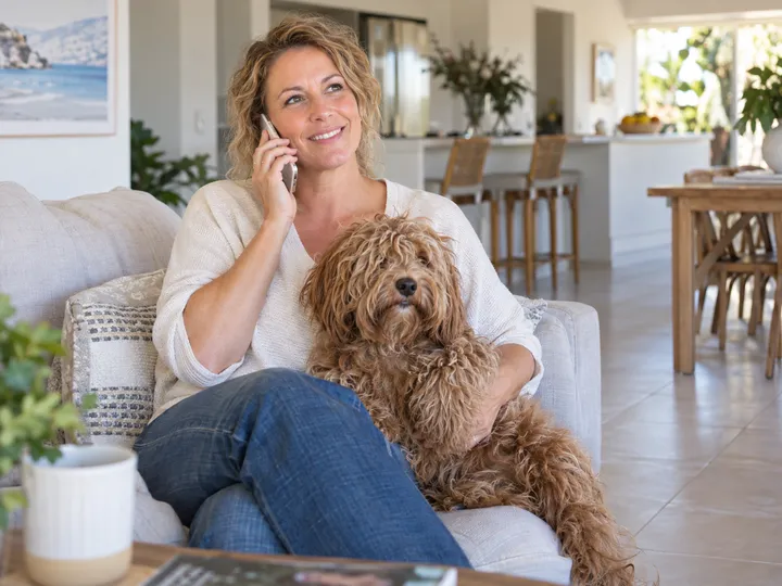 Pet owner calling to book their first grooming appointment