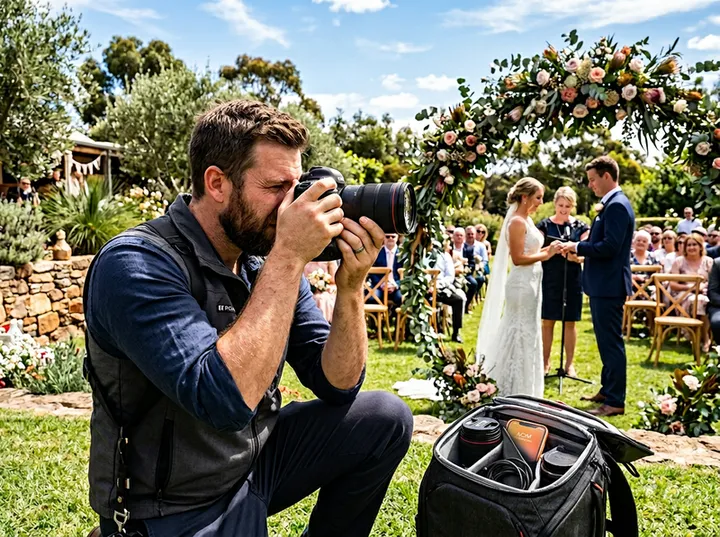 Wedding photographer unable to answer phone during ceremony