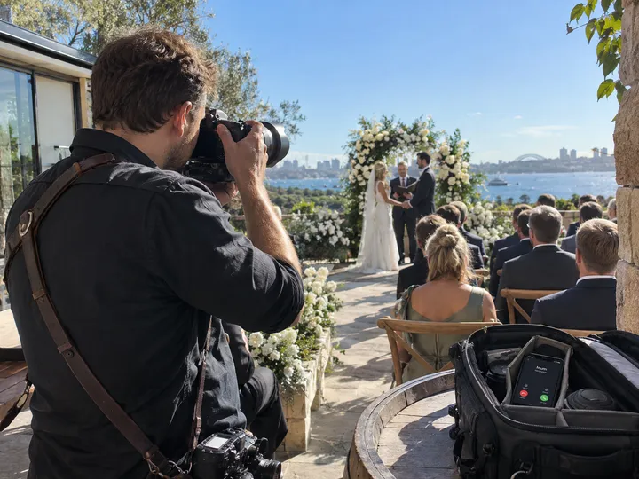 Wedding photographer unable to answer phone during ceremony