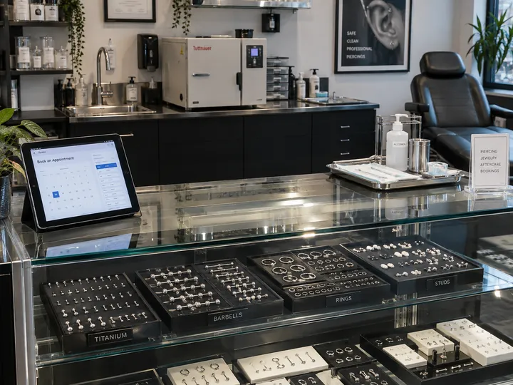 Piercing appointment booking being captured by AI answering service