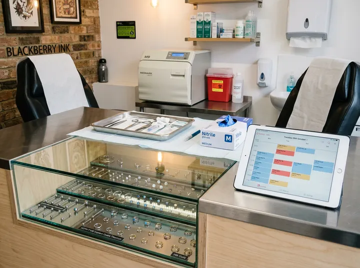 Piercing appointment booking being captured by AI answering service