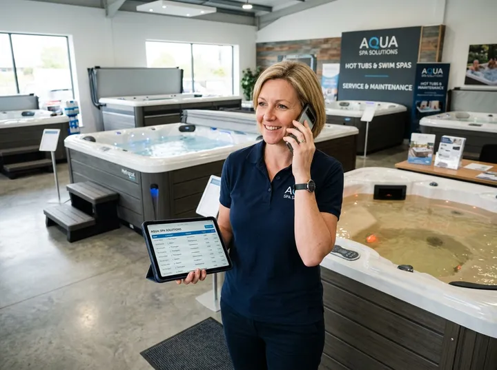 Homeowner urgently calling about green algae-filled pool after opening