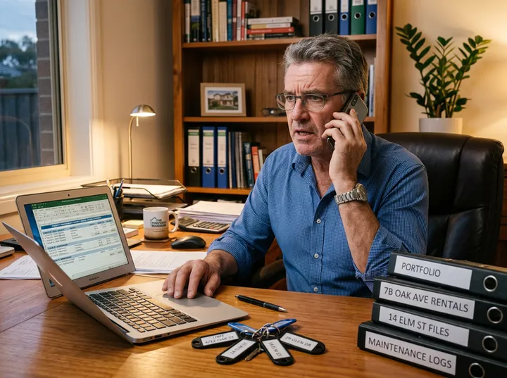 AI receptionist handling landlord enquiry call for property manager