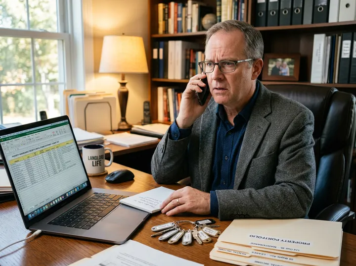 AI receptionist handling property owner inquiry call