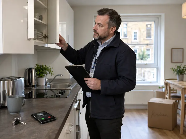 Property manager unable to answer phone during move-in inspection