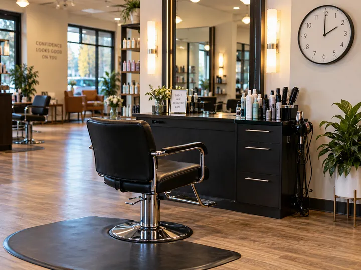 AI receptionist capturing appointment request to fill a salon cancellation