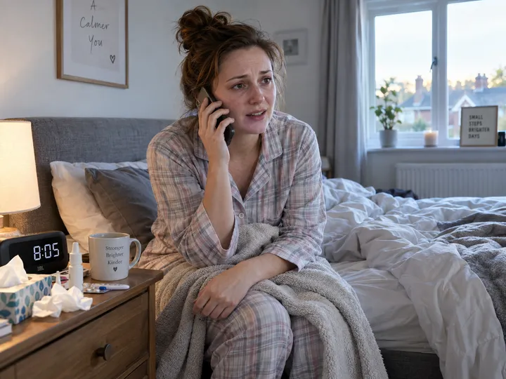 Patient calling for same-day GP appointment during morning rush