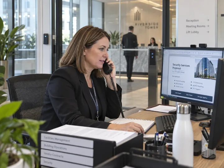 Facilities manager enquiring about corporate security contract