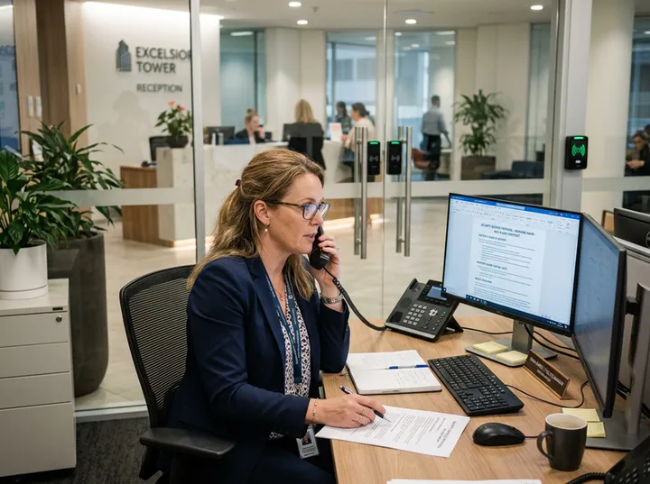 Facilities manager enquiring about corporate security contract