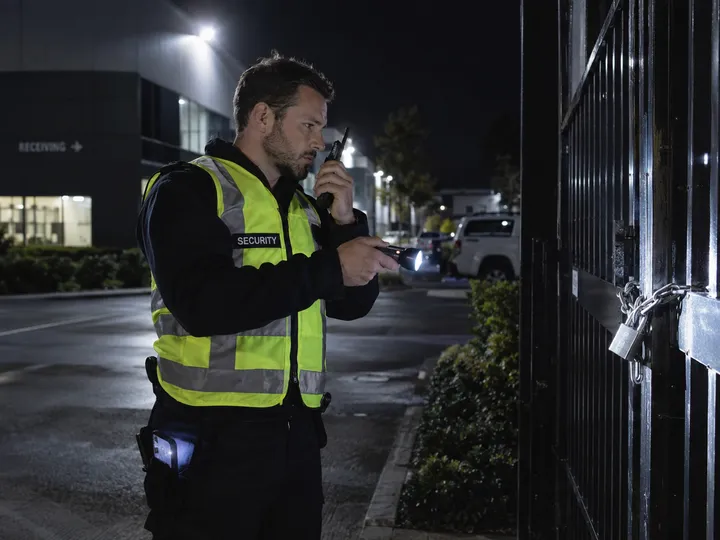 Security guard unable to answer phone while on night patrol