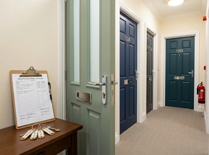 AI receptionist capturing multi-property lock change quote details