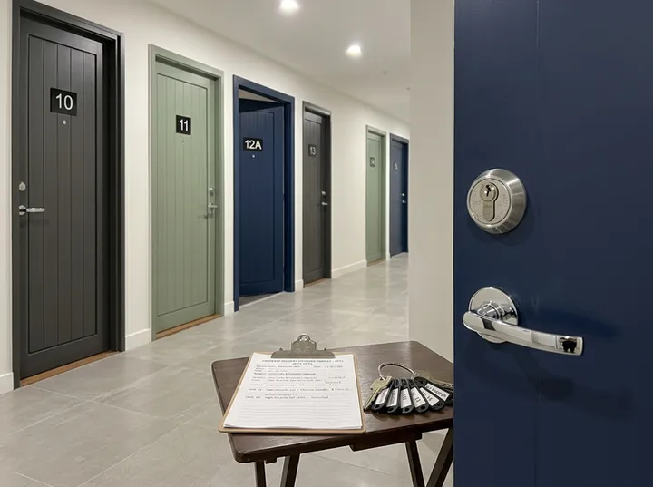 AI receptionist capturing multi-property lock change quote details