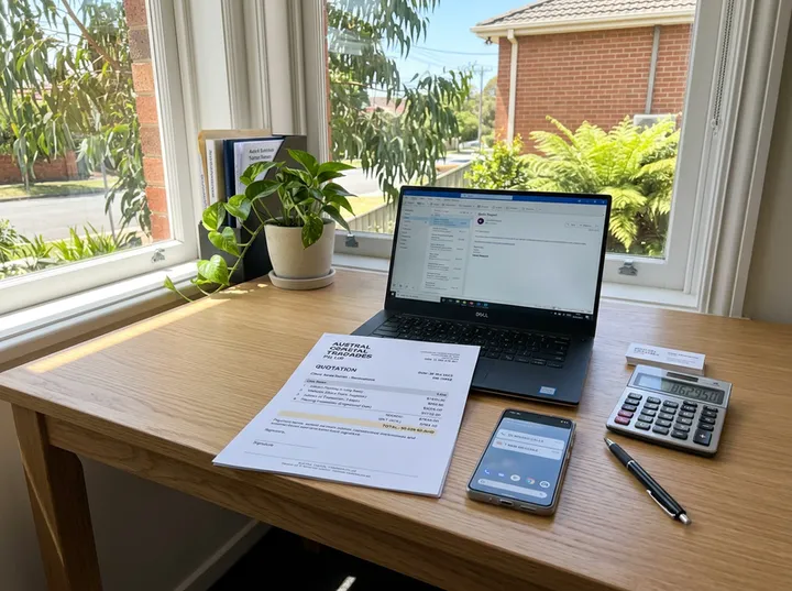 AI receptionist capturing quote enquiry details for small business