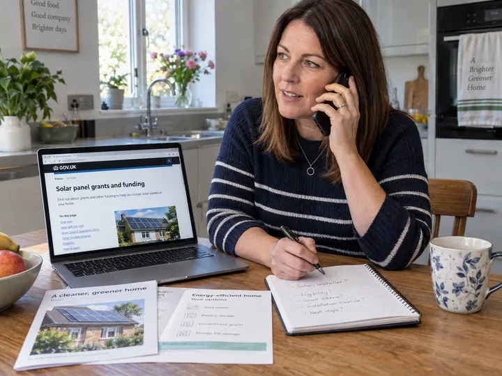 Homeowner calling about solar rebates and net metering