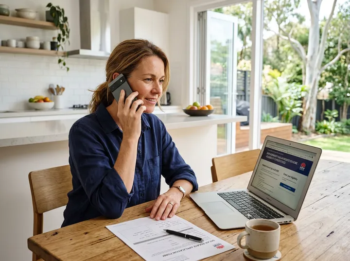 Homeowner calling about solar rebates and feed-in tariffs
