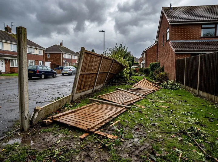 Storm damage fence repair call being handled by AI answering service