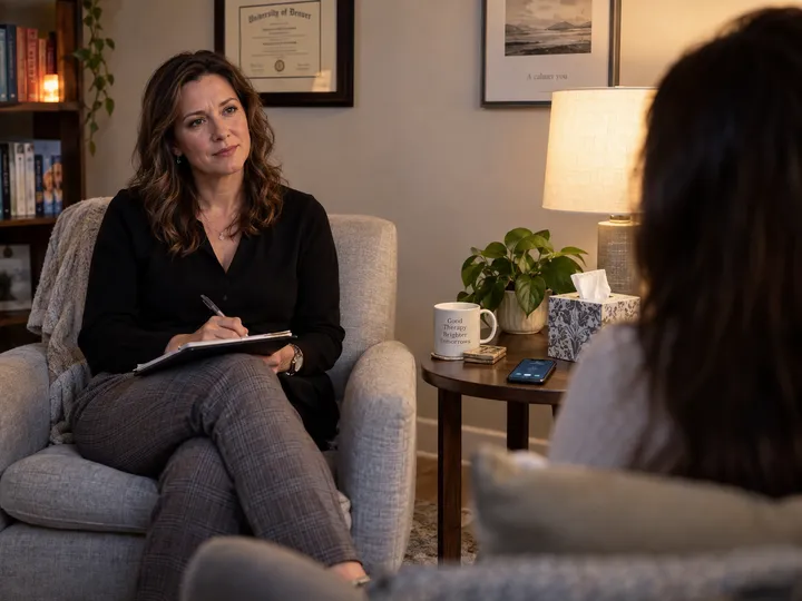 Therapist unable to answer phone during a client session