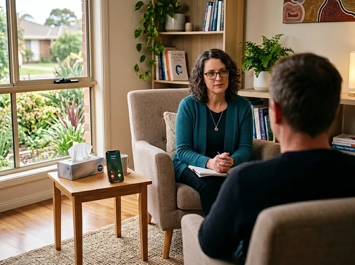 Psychologist unable to answer phone during a client session