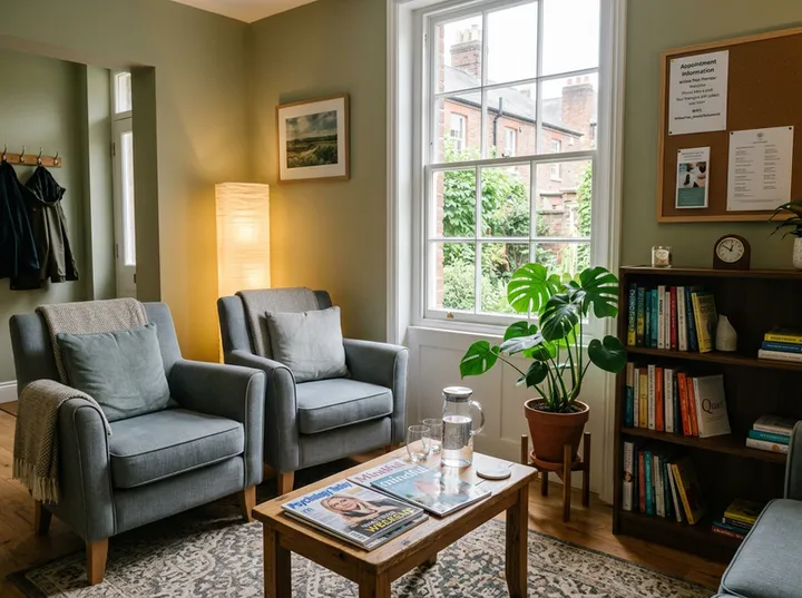 AI receptionist capturing new therapy client booking details