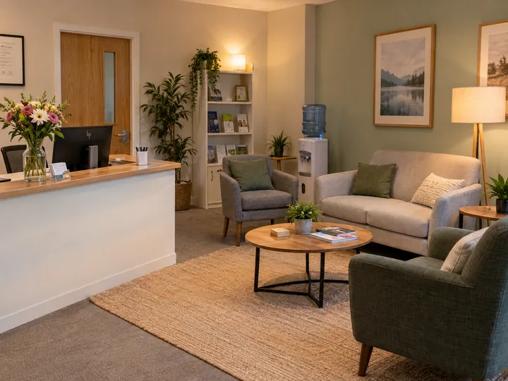 AI receptionist capturing new counselling client booking details