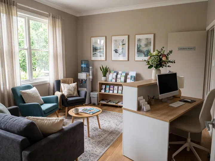 AI receptionist capturing EAP referral details for therapist