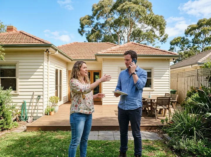 Homeowners requesting a quote while tradie is on another job