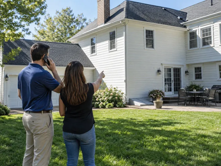 Homeowners requesting a quote while contractor is on another job