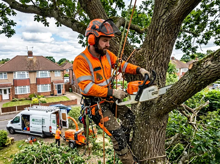 Tree surgeon unable to answer phone while working at height