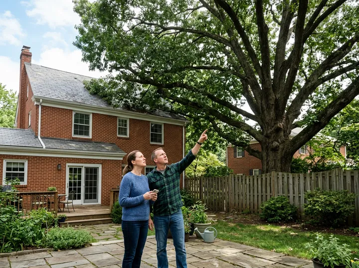 AI receptionist capturing tree removal quote details