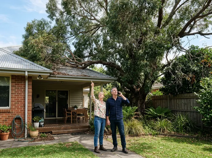 AI receptionist capturing tree removal quote details